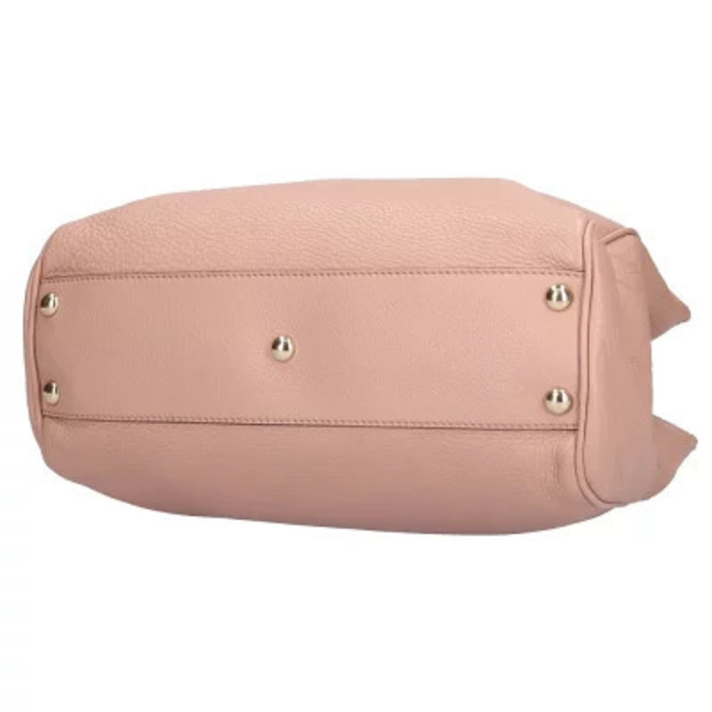 Gucci Bamboo Leather Shoulder Pink Bag - Picture 6 of 8